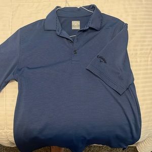 Callaway Golf Polo Blue Stripe Size M